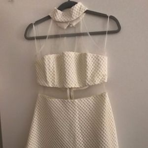 Mesh High Neck Dress